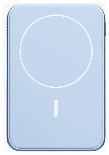 5000 mAh Powerbank USB Typ-C Kabelloses Laden  Wireless Magnetic (Blau) 
