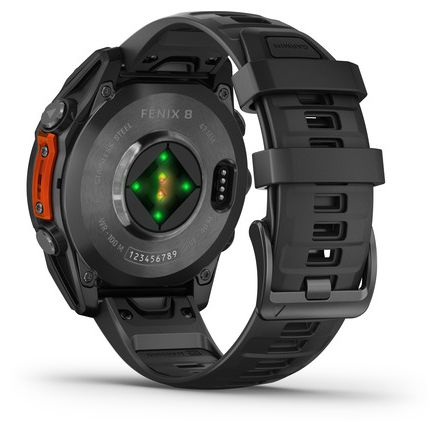 Digital 47 mm  Smartwatch Rund  Fenix 8 (Schwarz) 