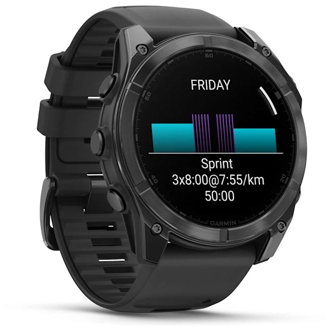 Digital 51 mm  Smartwatch Rund  Fenix 8 (Grau) 