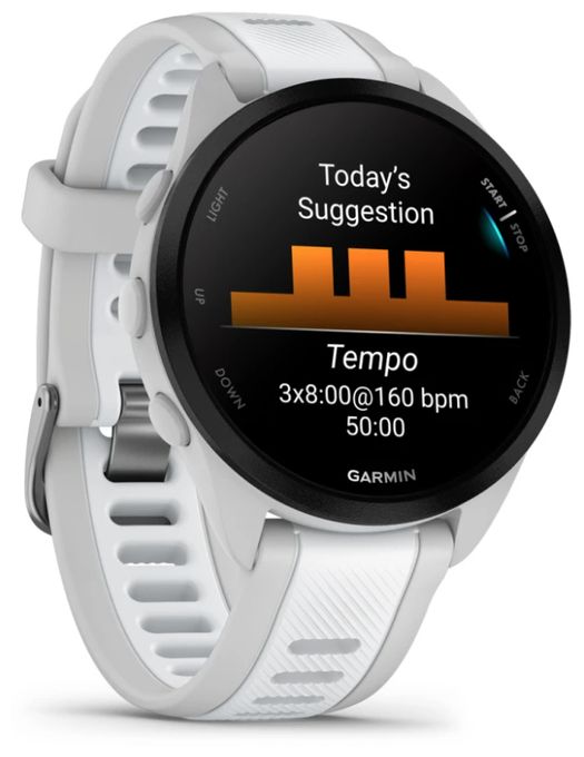 Digital 43 mm Smartwatch Rund  Forerunner 165 (Grau) 