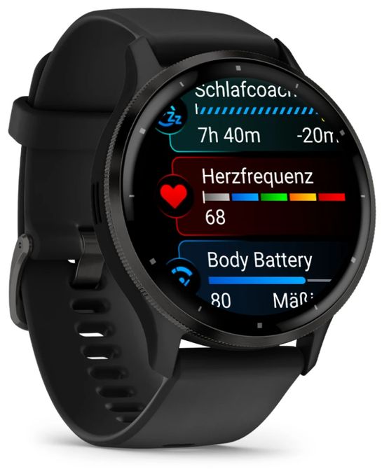 Digital 45 mm Smartwatch Rund  Venu 3 (Schwarz) 