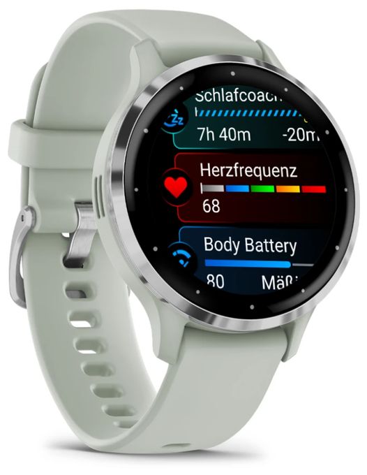 Digital 41 mm Smartwatch Rund  Venu 3S (Grau, Silber) 