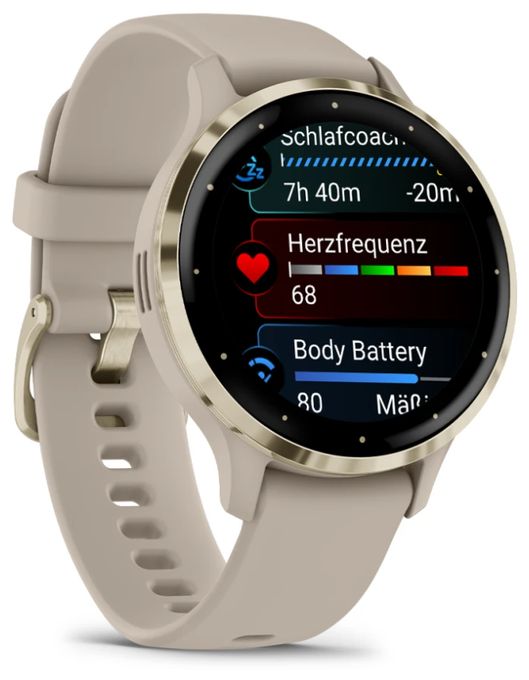 Digital 41 mm Smartwatch Rund  Venu 3S (Gold, Grau) 