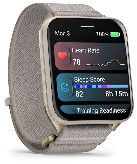 Digital Smartwatch Rechteckig 264 h  Venu X1 (Gold, Titan) 
