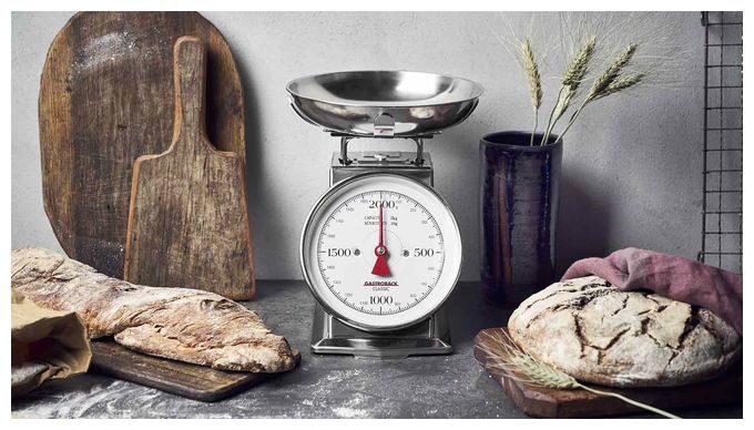 Mechanische Küchenwaage bis 2 kg Genauigkeit 10 g  30102 Classic (Edelstahl) 