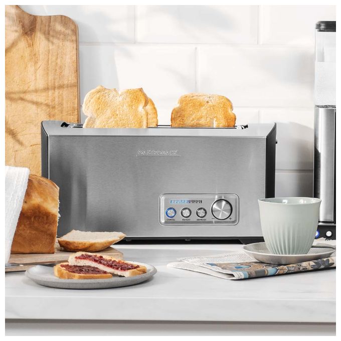 Toaster 1500 W 2 Scheibe(n) 9 Stufen  42398 Design Classic (Schwarz, Edelstahl) 