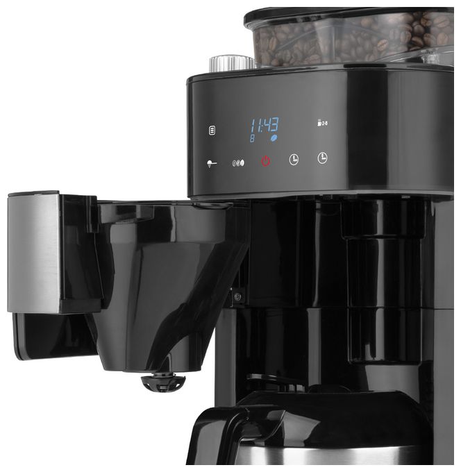 8 Tassen Filterkaffeemaschine 1,0 l  42711s Grind & Brew Pro Thermo (Schwarz, Edelstahl) 