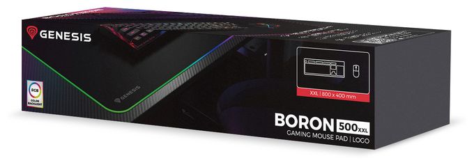 Mauspad  Boron 500 XXL RGB (Schwarz) 