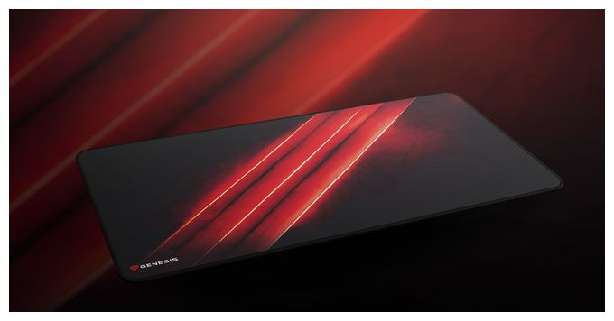 Mauspad  Carbon 500 Maxi Flash G2 (Schwarz, Rot) 
