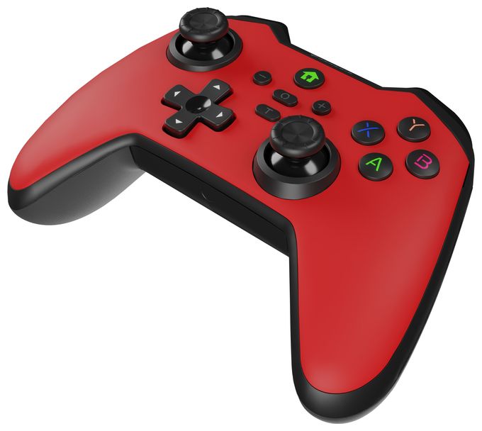 Analog / Digital Gamepad für Android, MAC, Nintendo Switch, PC, iOS  Mangan 400 (Rot) 