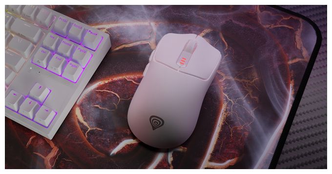 10000 DPI Gaming Maus Optisch  Zircon 500 (Weiß) 