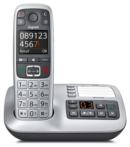 DECT-Telefon  E560A Großtastentelefon (Schwarz, Silber) 