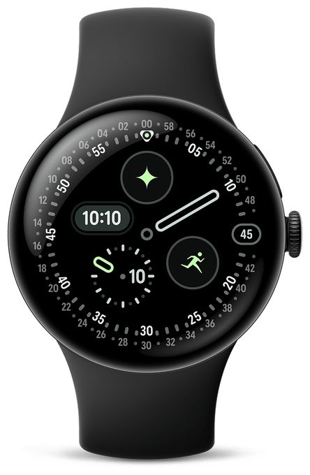 41 mm S/L Smartwatch Rund IP68 36 h 320 ppi 4G  Pixel Watch 4 (Schwarz) 