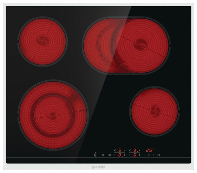 Glaskeramik Kochfeld/Herdplatte 4 Zone(n) ECT643BX autarkes 60 cm 