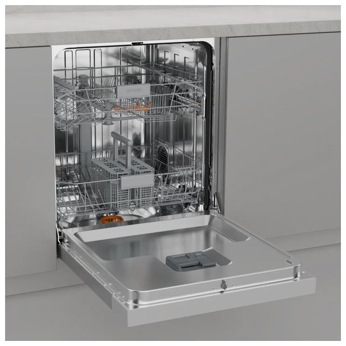 60 cm Geschirrspüler unterbaufähig leise 14 Maßgedecke aquaStop Funktion Auto Open (Silber) GU642C90X 