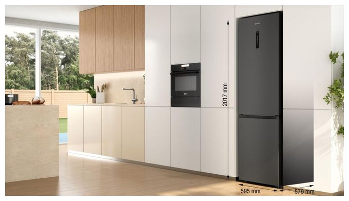 178 l / 98 l Kühl-Gefrierkombi freistehend 109 kWh Jahr  NRK620AABXL4 (Schwarz, Edelstahl) 