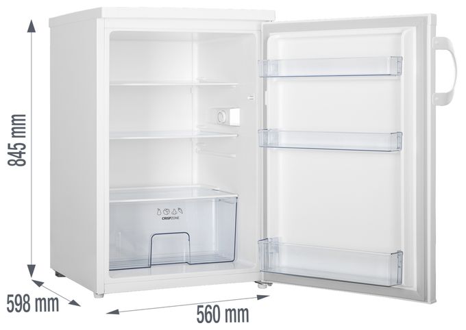 133 l / 133 l Tischkühlschrank EEK: C 58 kWh Jahr  R49CPW (Weiß) 