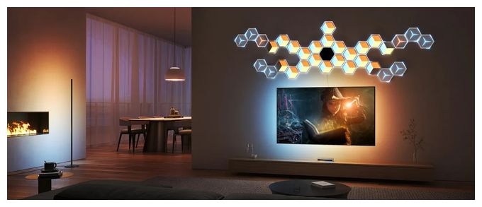 LED Intelligente Wandleuchte Multi AC H606A Glide Hexa Ultra Lichtpaneele 7-pack 