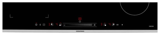80 cm Induktions Kochfeld/Herdplatte 4 Zone(n) GIEI824470HX autarkes 