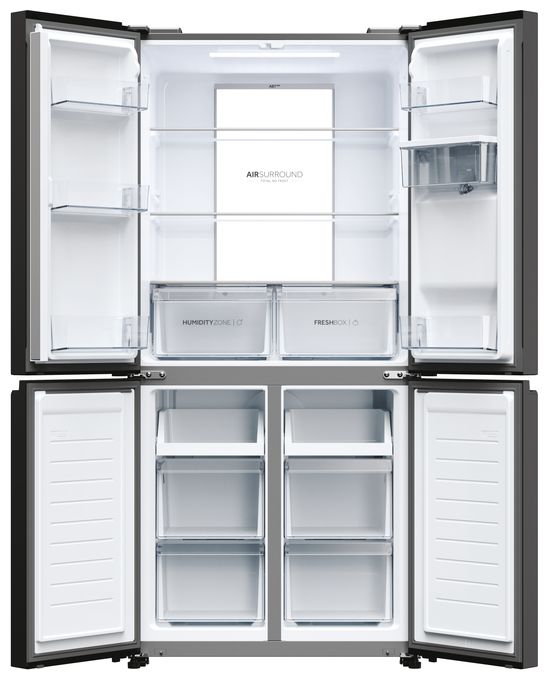 Side-by-Side Kühl-/ Gefrierkombination 307 l / 156 l 232 kWh NoFrost 1815 mm x 833 mm  HCR7818DWPT (Schwarz) 