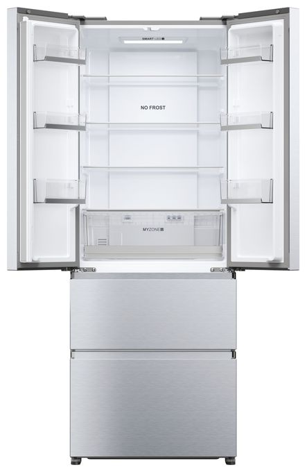 Side-by-Side Kühl-/ Gefrierkombination 306 l / 140 l 298 kWh NoFrost 1900 mm x 700 mm  HFR5719ENMG (Silber) 