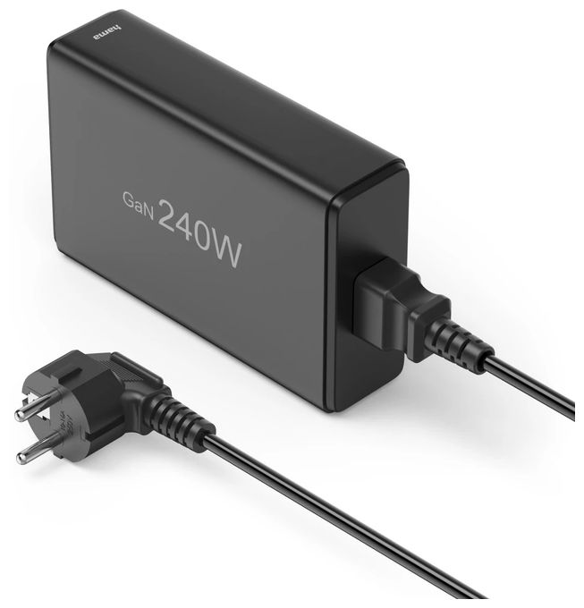 00201977 Schnellladegerät, 4xUSB-C, 1xUSB-A, PD, max. 240 W 