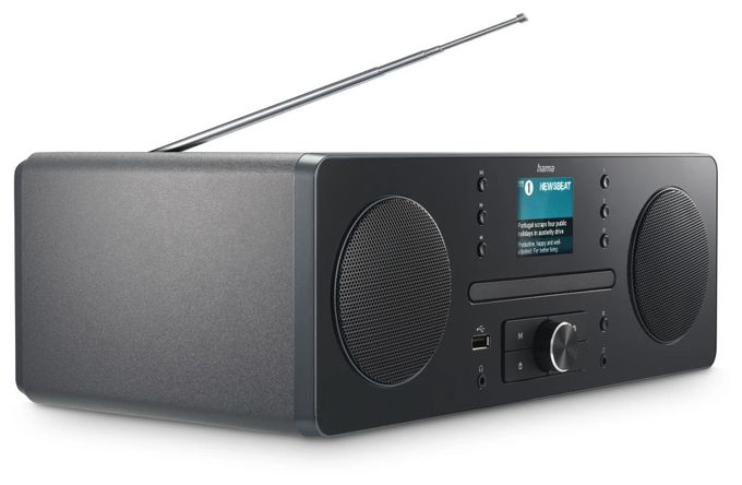 Bluetooth DAB, DAB+, FM Radio Persönlich  054254 DR1560CBT (Schwarz, Grau) 