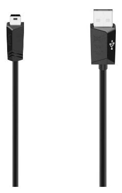 0,48 Gbit/s Rundkabel USB A auf Mini-USB B 1,5 m  074260 (Schwarz) 