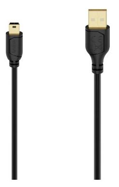 0,48 Gbit/s Rundkabel USB A auf Mini-USB B 0,75 m  074262 (Schwarz) 