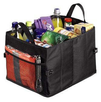  083962 Auto-Kofferraumtasche mit Klettbefestigung (Schwarz) 