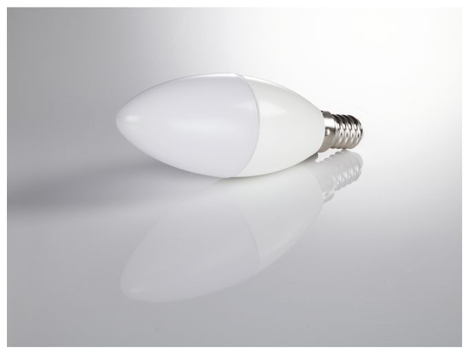 LED Lampe Kerze E14 EEK: F 470 lm Warmweiß (2700K) entspricht 40 W 112847 