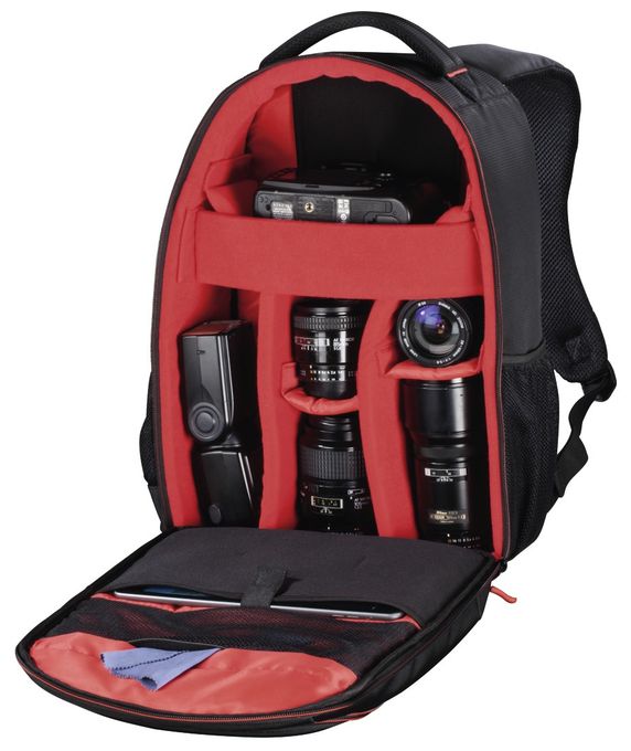 Kamera-Rucksack für Jede Marke 270 x 120 x 340 mm  139855 Miami 190 (Schwarz, Rot) 
