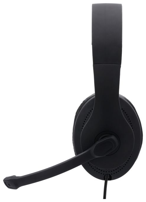Over Ear Kopfhörer Kabelgebunden USB Typ-A  139924 HS-USB300 (Schwarz) 