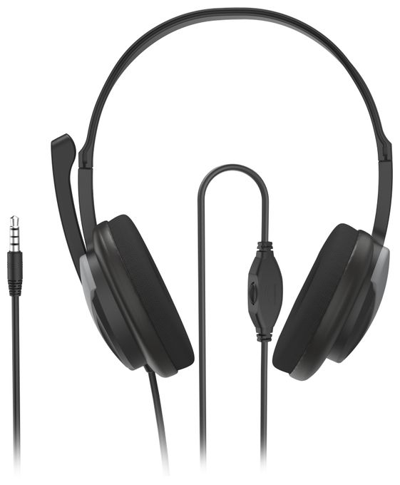 Ohraufliegender Kopfhörer Kabelgebunden  139931 HS-P100 V2 (Schwarz, Silber) 