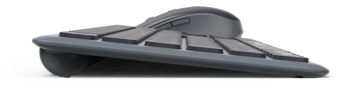 Heimbüro Tastatur RF Wireless + Bluetooth 2.4 GHz  173065 WKM-550 (Schwarz) 