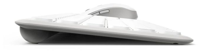 Heimbüro Tastatur RF Wireless + Bluetooth 2.4 GHz  173066 WKM-550 (Grau, Weiß) 