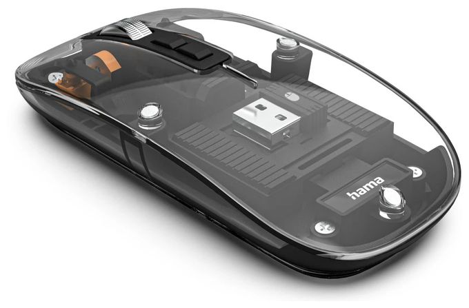 1600 DPI Büro Maus Optisch  173094 WM-600 (Transparent) 
