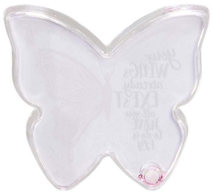 Einzelbilderrahmen 9 x 8 cm  175819 Butterfly (Pink/Transparent) 