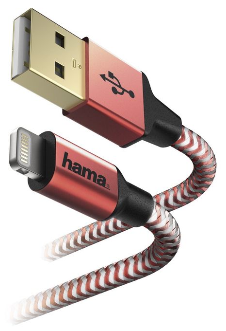 Stecker Lightning auf USB A 1,5 m  178299 (Rot) 