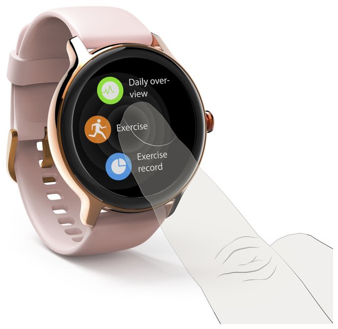 Digital 45 mm Smartwatch Rund IP68 144 h  178608 Fit Watch 4910 (Roségold) 