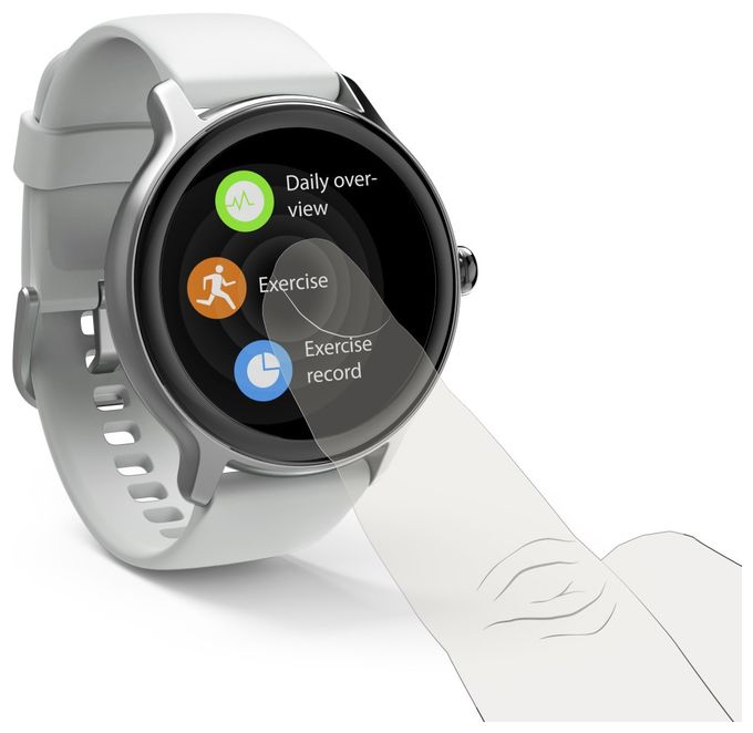 Digital 45 mm Smartwatch Rund IP68 144 h 220 ppi  178609 Fit Watch 4910 (Silber) 