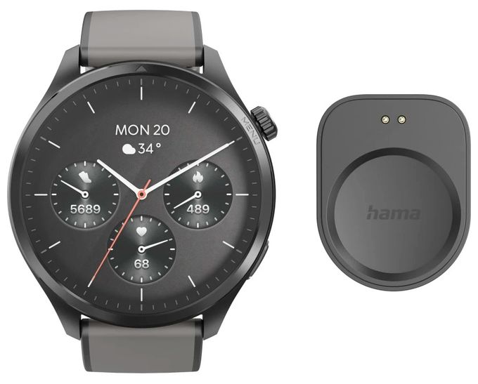 Digital 52 mm Smartwatch Rund IP68  178627 9000 (Anthrazit) 
