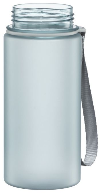 Kunststoff, Silikon  181590 Sport-Trinkflasche 0,5l (Blau, Transparent) 