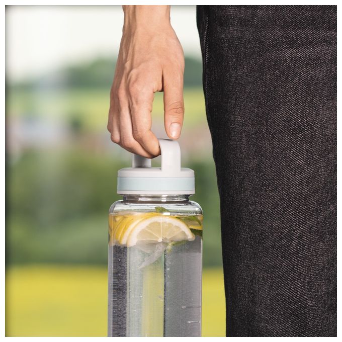 Kunststoff, Silikon  181593 Trinkflasche 1,25l (Transparent) 