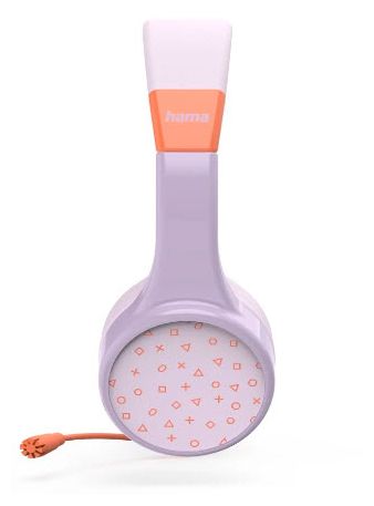 Ohraufliegender Bluetooth Kopfhörer kabellos 48 h Laufzeit USB Typ-C  184183 Teens Guard II (Orange, Violett) 