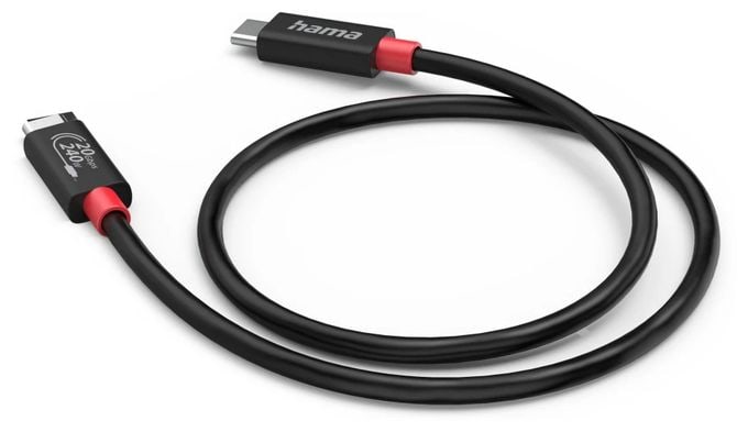 20 Gbit/s Stecker USB C auf USB C 1 m  200788 (Schwarz) 