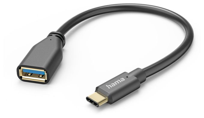 5 Gbit/s Stecker USB C auf USB A Buchse 0,15 m  201605 (Schwarz) 