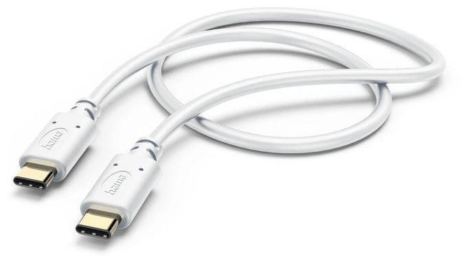 0,48 Gbit/s Stecker Rundkabel USB C auf USB C 1,5 m  201704 (Weiß) 
