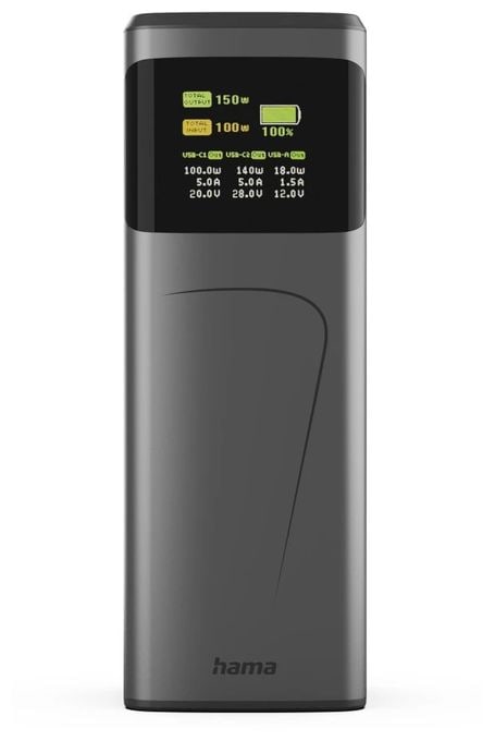 24000 mAh Powerbank USB Typ-C  201742 Power Pack High Power (Grau) 