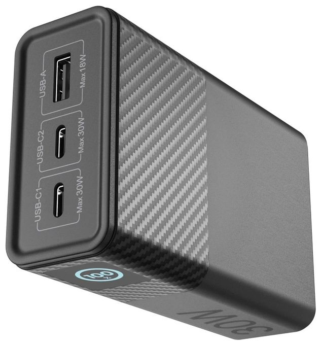 20000 mAh Powerbank USB Typ-C  201762 Power Pack (Schwarz) 